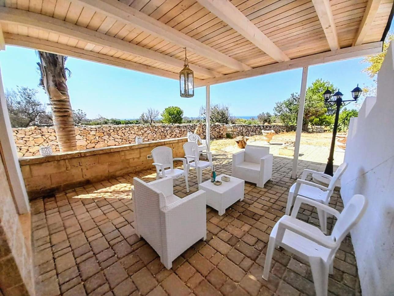 Villa Vista Mare Panoramica, Trullo E Piscina Esclusiva Alliste Esterno foto